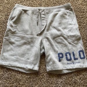 Gray Polo Sweat Shorts